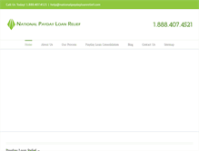 Tablet Screenshot of nationalpaydayloanrelief.com